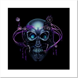 Wired skull Posters and Art